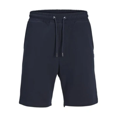 Image of JACK &amp; JONES Mens Bradley Sweat Shorts Navy Blazer M