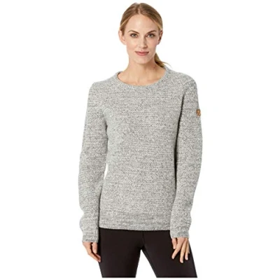 Image of Fjallraven Övik Structure Sweater W Sweatshirt Egg Shell Grey, XS