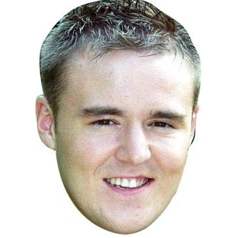 Image of FoxyPrinting Tyrone Coronation Street Celebrity Cardboard Party Face Mask Fancy Dress