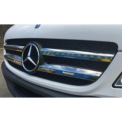 Image of Front Grill Cover Chrome Set Fits Sprinter W906 [2006 2012] [4 Pieces]