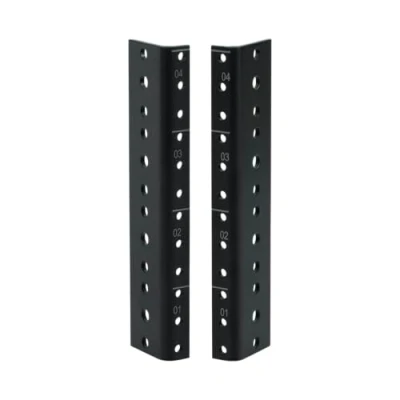 Image of Gator Rackworks Heavy Duty Steel Rack Rail Set; 4U Size (GRW RACKRAIL 04U)