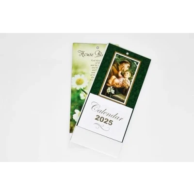 Image of Catholic Gift Shop Ltd Calendar Saint Anthony 2020 with Liturgical Date Tab Lourdes Prayer Card.