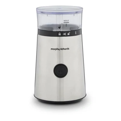 Image of Morphy Richards 210252 Electric Coffee Grinder, Stainless Steel, 150 W, 60 Grams
