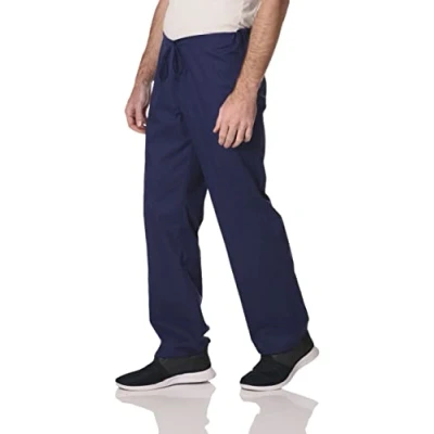 Image of Dickies Women and Men Natural Rise Pant with 2 Pockets Adjustable Drawstring, 83006, Navy, 4XL/Big