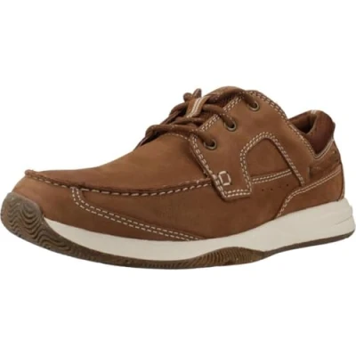 Image of Clarks Men&#039;s Sailview Lace, Light Tan Nubuck, 7.5 UK