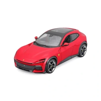 Image of Bburago B18 26030 Ferrari Race &amp; Play PUROSANGUE SUV 1:24 Scale Incredibly Detailed Die Cast Replica Collectible Vehicle Car, Red