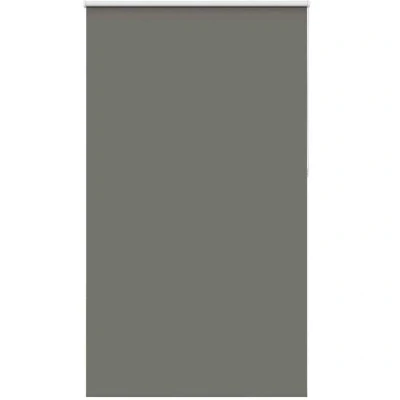 Image of vidaXL Roller Blind Blackout Grey 135x210 cm Fabric Width 131.6 Polyester