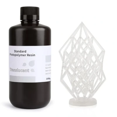 Image of ELEGOO LCD UV 405nm 3D Resin for Printer Photopolymer Translucent 1000g