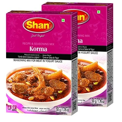 Image of Shan Korma Masala, 1.76 Oz / 50 G, 2 Pack Mustard, Powder
