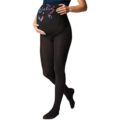 Image of BE Mammy Women&#039;s Maternity Tights 40 DEN 1119 (Black, S)