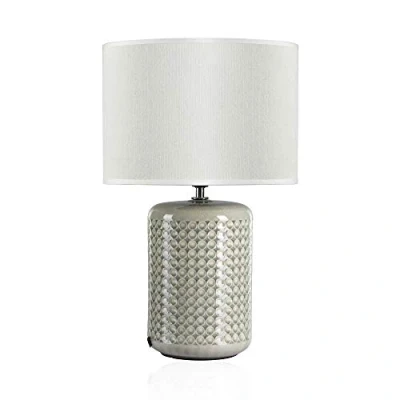 Image of Pauleen 48020 Go for Glow max. 20W E27 Bedside Table luminaire Green Beige 230V Ceramic/Fabric Without lamp