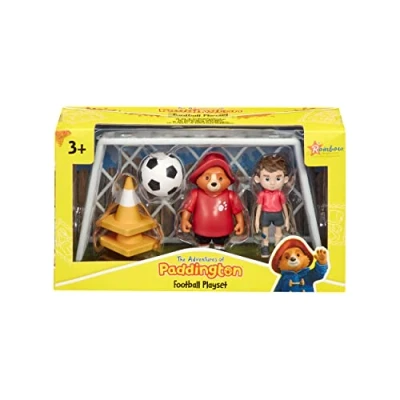 Image of Rainbow Designs Paddington&#039;s Football Set The Adventures of Paddington TV Series Playset Bear Kids Toy