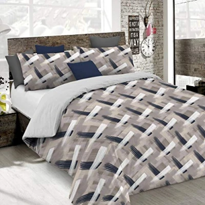 Image of Italian Bed Linen Fantasy Duvet Cover (Made in Italy), pennellate, Small Double