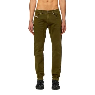 Image of Diesel Strukt Jeans Tapered Fit, Men&#039;s, Size: 36x32, Green/brown