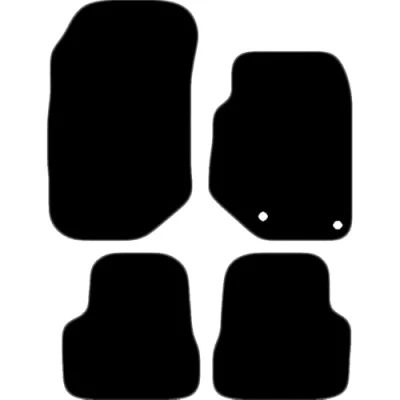 Image of Carsio Carpet Car Mats For Peugeot 208 2020+ Onwards Tailored Fit Floor Mat Set Complete Accessory Black Custom Fitted All Weather, Anti Slip Backing &amp; Grey Trim