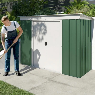 Image of 6&#039; x 4&#039; Yardmaster Emerald Pent Metal Shed (1.98m 1.19m)