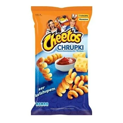 Image of Cheetos Cheese &amp; Ketchup XXL Flavoured Corn Snacks 145gr x 10 pack