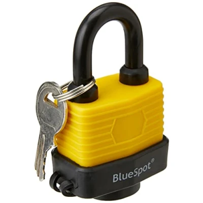 Image of Fort Knox 77010 40 mm Weather Resistant Keyed Alike Padlocks (2 Piece), Yellow