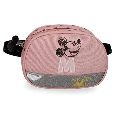 Image of Disney Mickey The Blogger Small waist bag Pink 17x12x6 cms PVC and Polyester