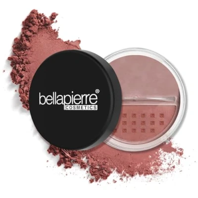 Image of bellapierre Mineral Blush Warms Complexion for a Healthy Glow Non Toxic &amp; Paraben Free Hypoallergenic Loose Powder 8.5 Grams Suede