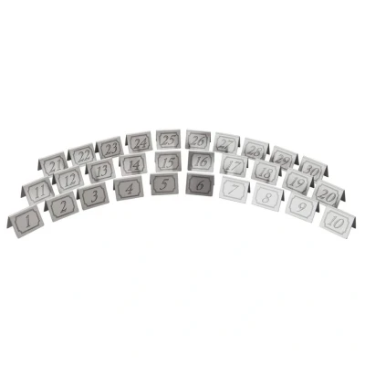Image of Beaumont 21 30 Stainless Steel Table Numbers