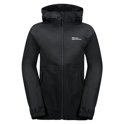 Image of Jack Wolfskin Unisex STORMY POINT JACKET K Coat, Black,