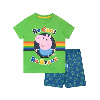 Image of Peppa Pig Boys Short Pyjamas George Multicoloured 3 4 Years