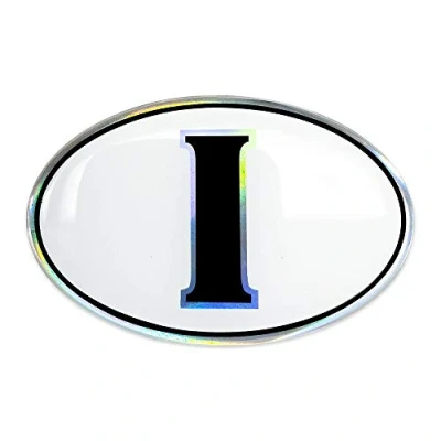 Image of 4R Quattroerre.it 32128 3D Sticker Oval I Italy HQ, 61 x 40 mm