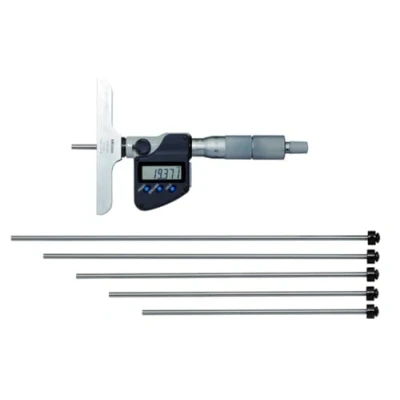 Image of Mitutoyo 329 250 30 Digimatic Interchangeable Rod Depth Micrometer 0 150mm