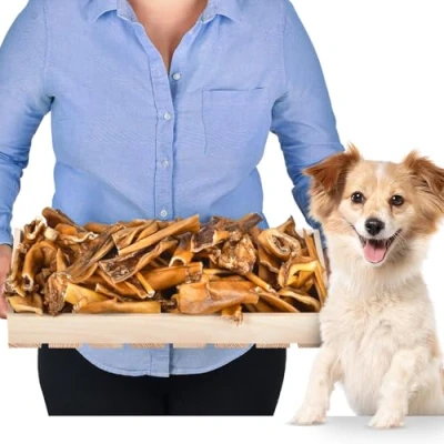 Image of Beef Head Skin (2kg) Dog Treats Snacks Chew Bones Oxtail Chews