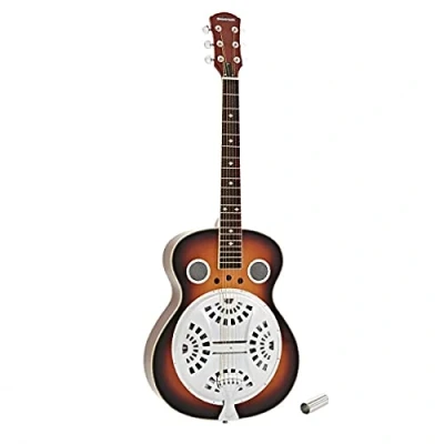 Image of Resonator Guitar by Gear4music Round Neck with Slide