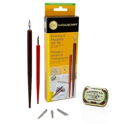 Image of MANUSCRIPT Leonardt Drawing &amp; Mapping Calligraphy Pen Set