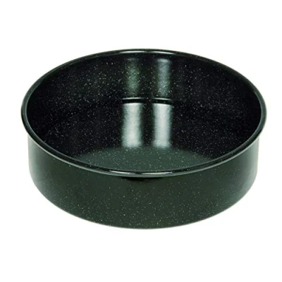 Image of Riess, 0498 022, Cake tin 28, Classic Baking tins, Diameter 28 cm, Height 8.0 Enamel, Black, Lifting Base, Induction