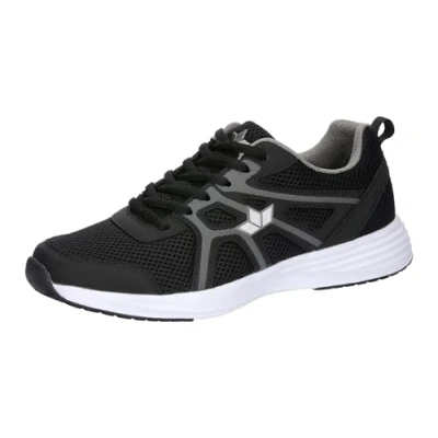 Image of Lico Men&#039;s Bounce Running Shoes, Black Grey, 12.5 UK