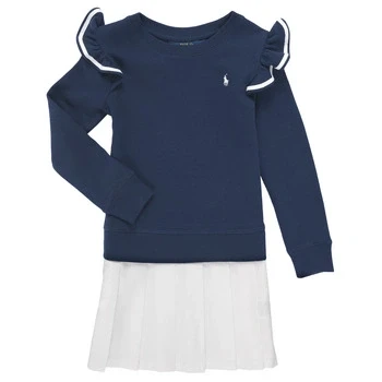 Image of Polo Ralph Lauren Day dress for kids, Size: 9 10y, Newport navy/white