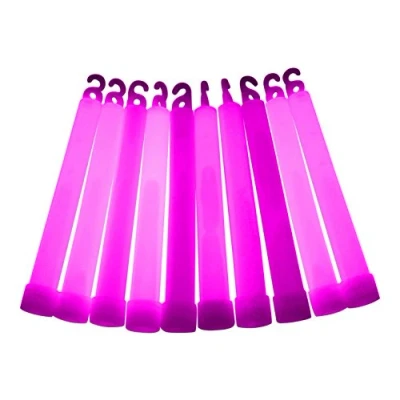 Image of 6 inch Premium (15mm) Glow Sticks (10 Pack, Pink)