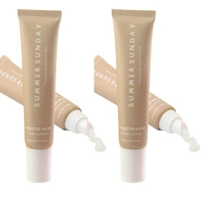Image of Summer Friday Lip Balm, Sunday Butter Balm Moisturizing Natural Tinted Mask, Locks in Moisture, Moisturizes and Brightened, Care for Dry Lips Chapped