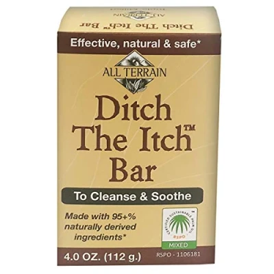 Image of All Terrain Natural Ditch the Itch Bar, To Cleanse &amp; Soothe Itchy, Irritated Skin, 4 oz