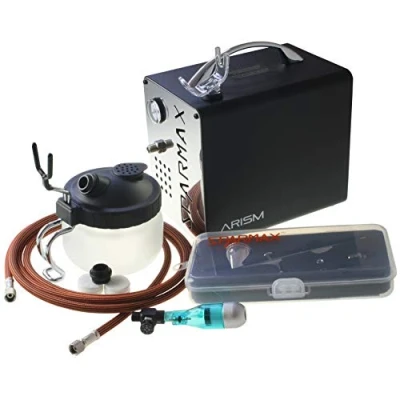 Image of Arism Airbrush Set Sparmax Compressor and Kit