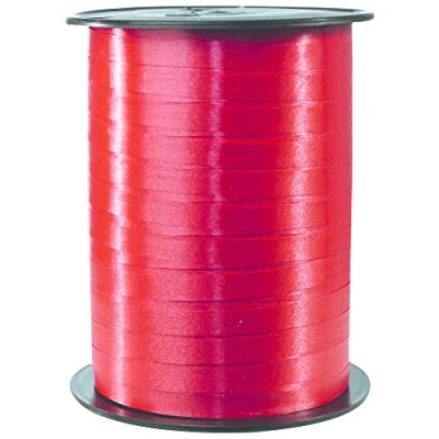 Image of Clairefontaine Ref 601706C Smooth Counter Ribbon Roll (Single Reel) 7mm x 500m Length Roll, 11.7 9.5cm Spool Suitable for Gift Wrapping &amp; Crafting Red