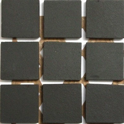 Image of 20mm Unglazed Porcelain Mosaic Tiles Black