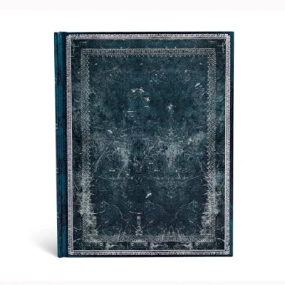 Image of Paperblanks Old Leather Ruled Ultra Notebook Midnight Steel (Old Collection)