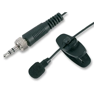 Image of Pulse MIC 500LJ Black Lavaliere Microphone with 3.5 mm Locking Jack Plug,