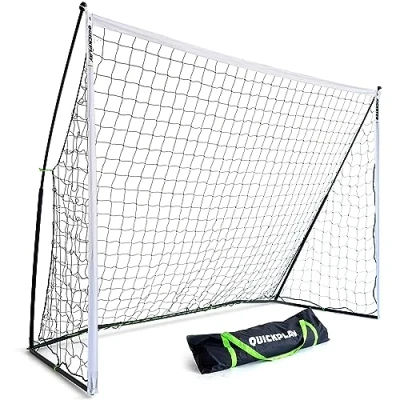 Image of QUICKPLAY Kickster Football Goal Ultra Portable Equipment includes Net and Carry Bag [Single Goal]