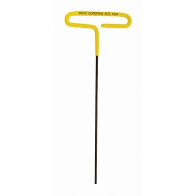 Image of BONDHUS, 3/32&quot; Cushion Grip T Handle 6&quot;, 3/32&quot;, 46405