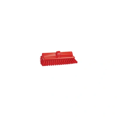 Image of Vikan, Red Brush,High Low,Medium,10&quot;,PP/PBT, 7047