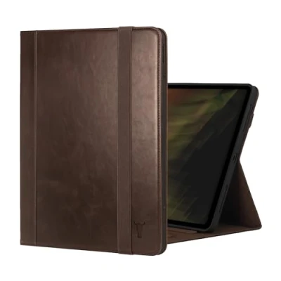 Image of TORRO Case Compatible with iPad Pro 13 (2024) Premium Leather M4 2024 Stand Function, Apple Pencil Connectivity and Wake/Sleep Function (Dark Brown)
