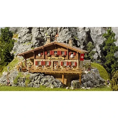 Image of Faller High Mountain Shelter Cabin Moser Huette Miniature Toy Building for Children Unisex
