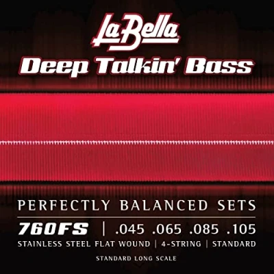 Image of La Bella 760FS TB Flat Wound Bass Strings Set 45/105