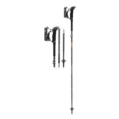 Image of Leki Makalu FX.One Carbon Hiking Poles, Black/Naturalcarbon Orange, 110 cm